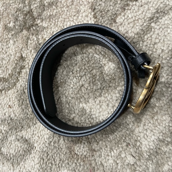 Gucci | Marmont Belt In Black Leather 85-34 - Picture 3 of 8